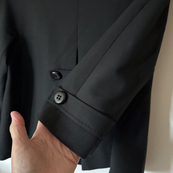 Anne Klein Lined Black Button Suit Blazer Jacket | Women's 6 - Picture 6 of 11